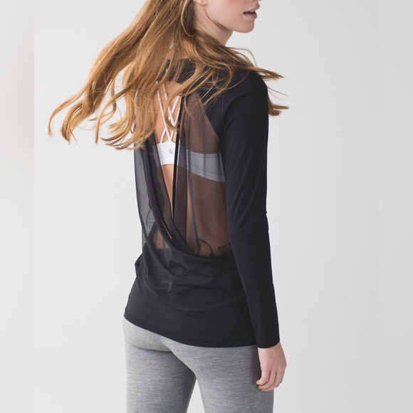 lululemon athletica Tops - ◾️Lululemon If You’re Lucky Long Sleeve Tee Black